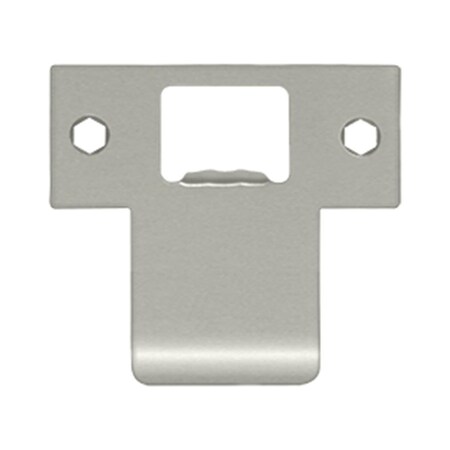 Dendesigns 2.75 x 2.5 in. Extended T-Strike; Satin Nickel - Solid Brass DE590289